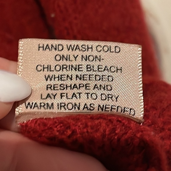 PHILOSOPHY REPUBLIC  SCOOP NECK SWEATER RED SIZE SMALL - Picture 6 of 8